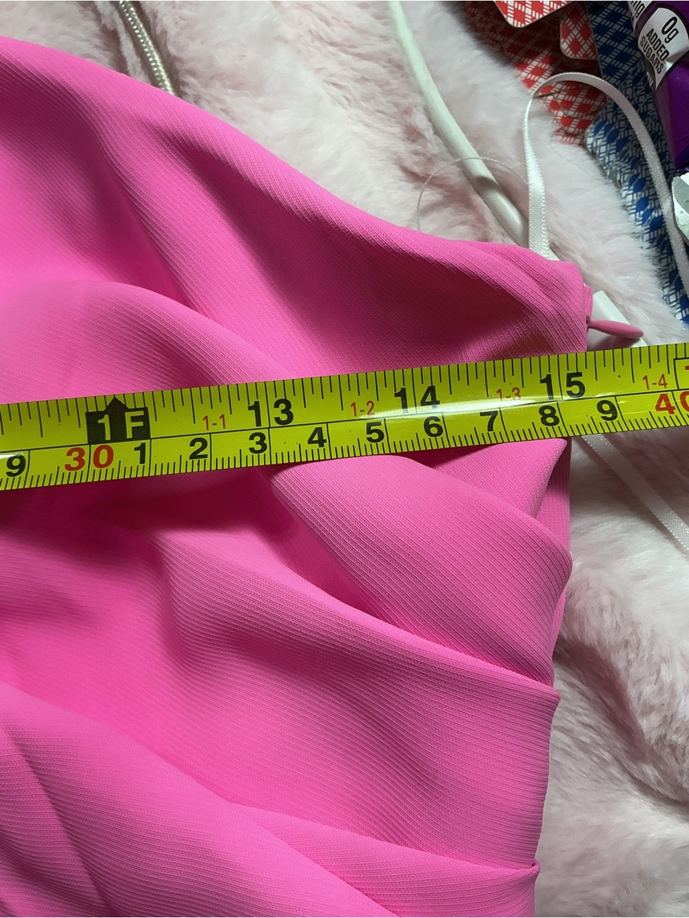 Amanda Uprichard Hot Pink One-Shoulder Top with Bow Detail 1018 - Picture 5 of 5